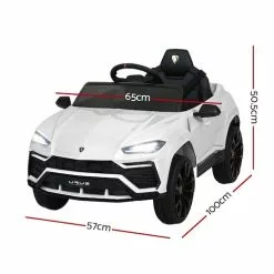 Rigo 12V Electric Kids Ride On Toy Car Licensed Lamborghini URUS Remote Control White -Outdoor Living Sales Store yvICpQ5B8IeDc8CVO6UDhaDgc