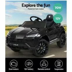 Rigo 12V Electric Kids Ride On Toy Car Licensed Lamborghini URUS Remote Control Black 10 Rigo 12V Electric Kids Ride On Toy Car Licensed Lamborghini URUS Remote Control Black -Outdoor Living Sales Store zDk5BH0QJYXFxzRUAf4sRozJs