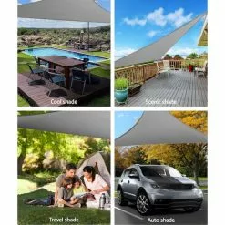 Instahut Sun Shade Sail Cloth Shadecloth Right Rectangle 3x3x4.3m 10 Instahut Sun Shade Sail Cloth Shadecloth Right Rectangle 3x3x4.3m -Outdoor Living Sales Store zlQ4LORqPy NsFd12LRByK0Ts