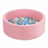 Keezi Ocean Foam Ball Pit With Balls 90x30cm Pink
