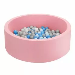 Keezi Ocean Foam Ball Pit With Balls 90x30cm Pink