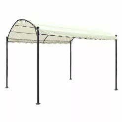 Instahut Gazebo Marquee Tent Outdoor Wedding Gazebos Beige 4x3m
